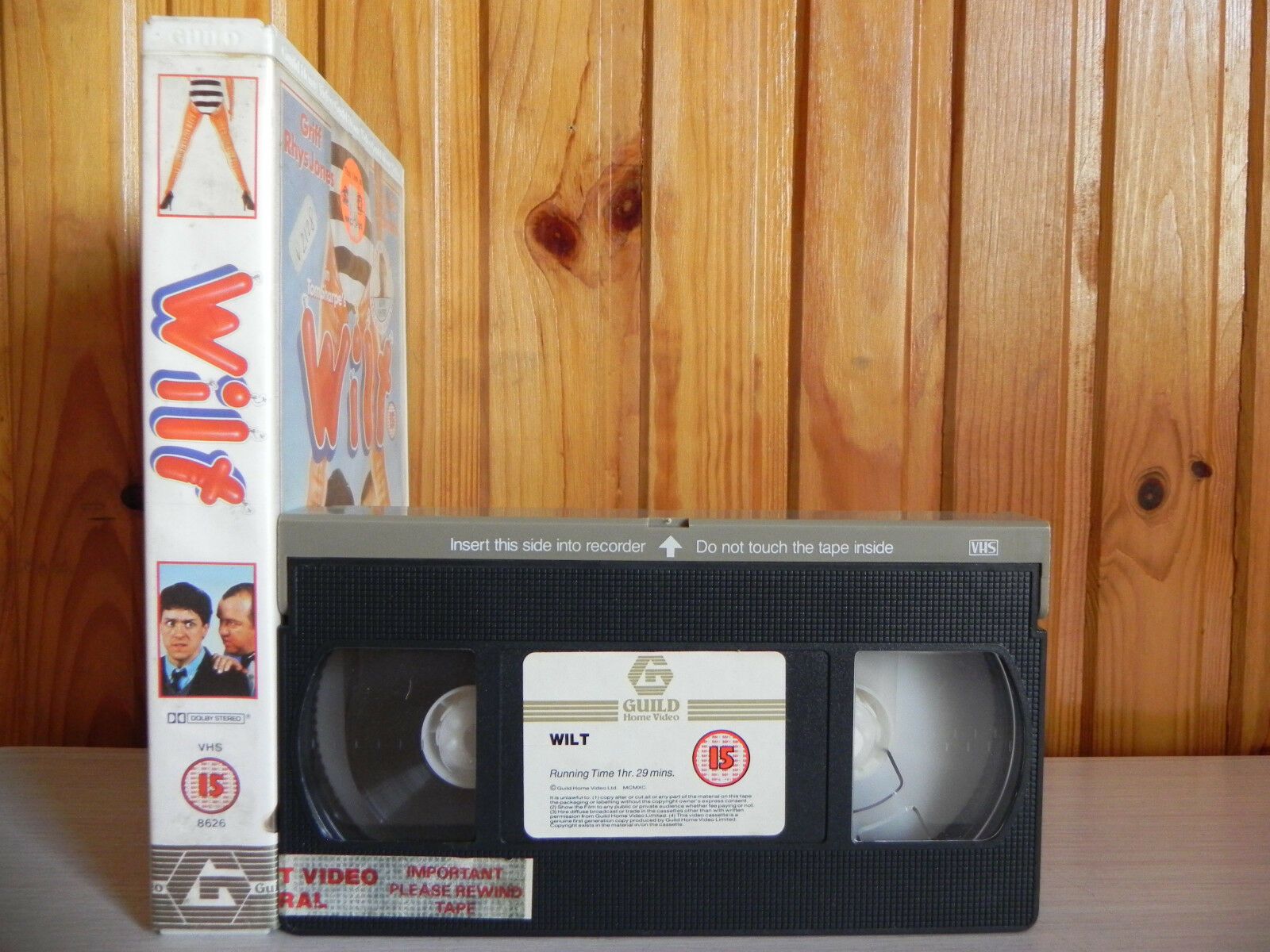 Wilt - Griff Rhys Jones - Large Box - Ex-Rental - Guild Video - Crime Comedy VHS-