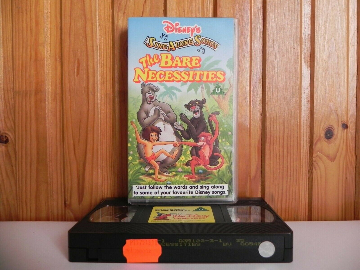 Sing Along - The Bare Necessities - Children’s Rhyming Songs - Walt Disney - Vhs-