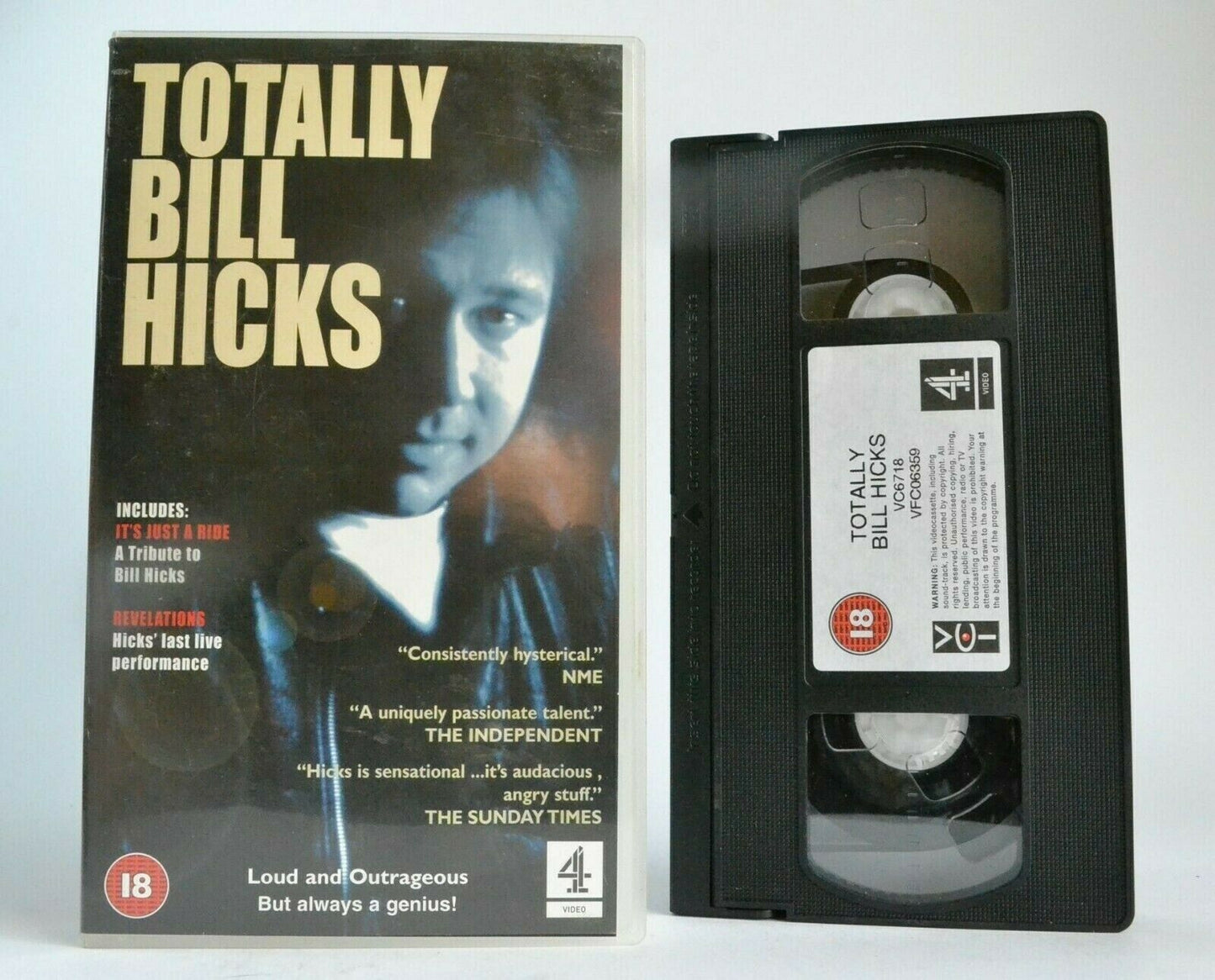 Totally Bill Hicks -'Revelations'- Stand-Up - Dominion Theatre/London - Pal VHS-