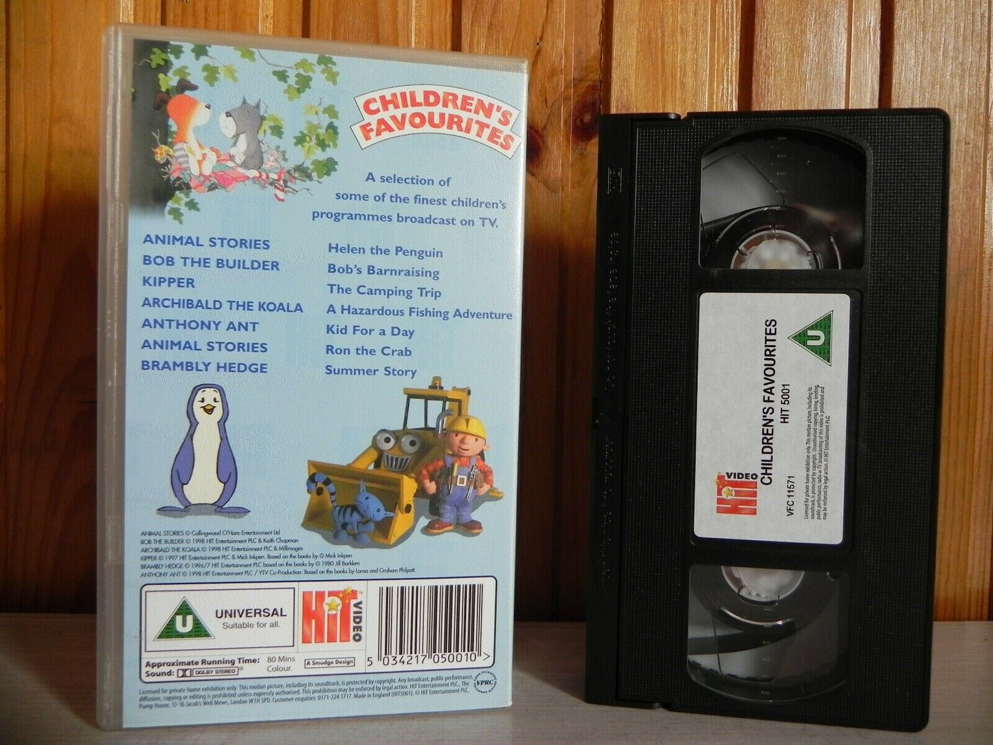 Children's Favourites - Bob The Builder - Kipper - Animal Stories - Kids - VHS-