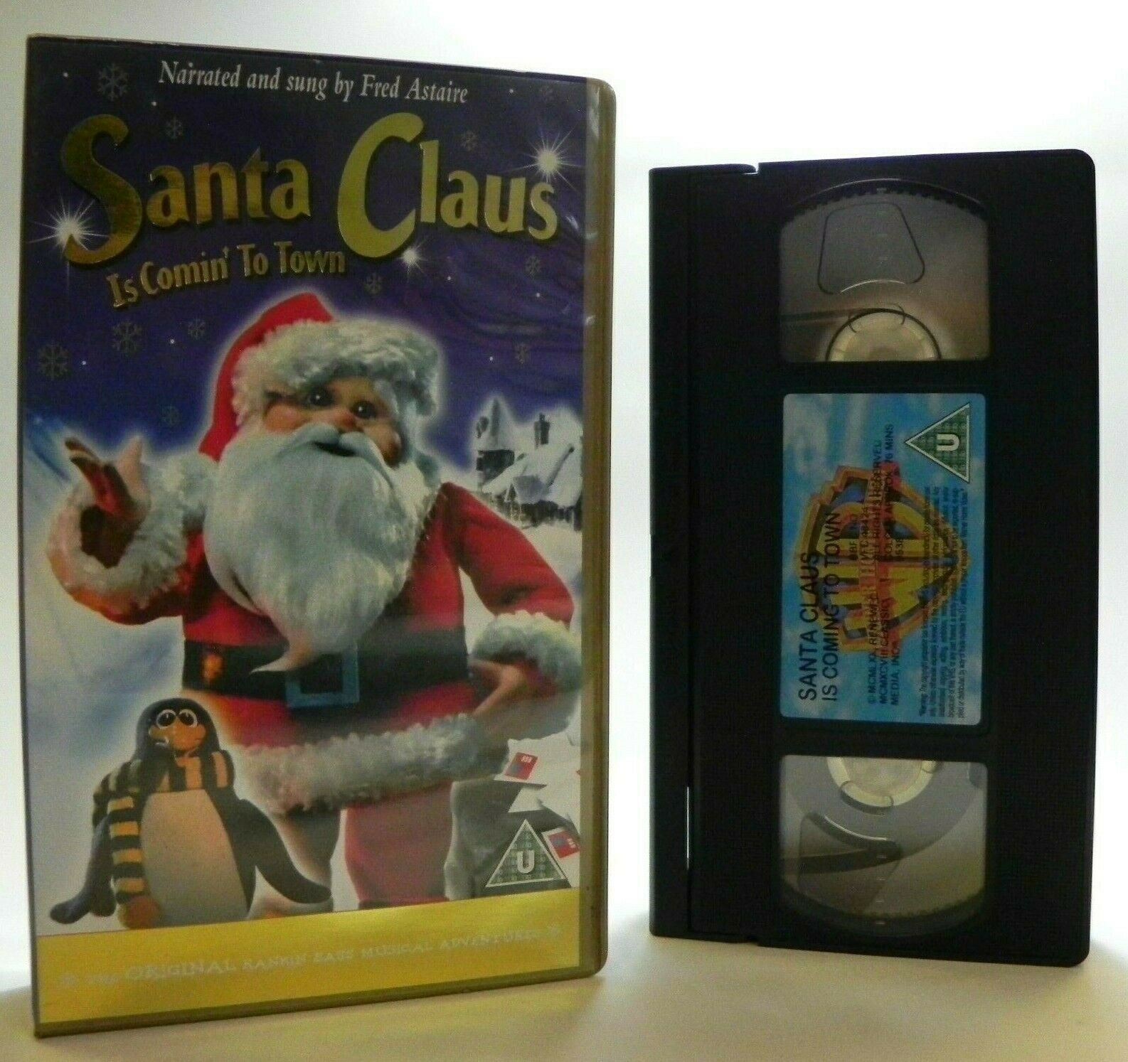 Santa Claus Is Comin' To Town - Narrated By F.Astaire - Animated - Kids - VHS-