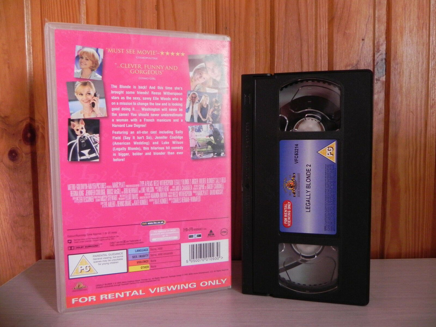 LEGALLY BLONDE 2 - Large box EX-RENTAL - Reese Witherspoon - Law Comedy - VHS-