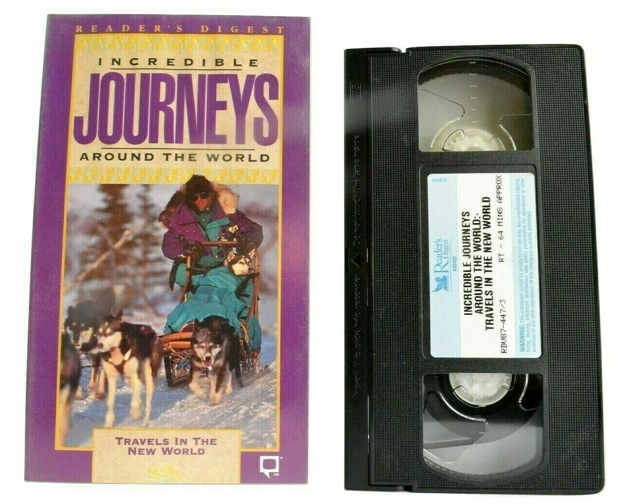 Incredible Journeys Around The Wold [Reader's Digest] Caribbean - Alaska - VHS-