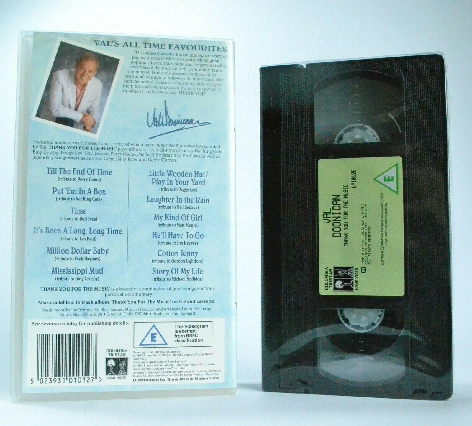 Val Doonican: Sellection Of Classic Songs - Nat King Cole - Bing Crosby - VHS-