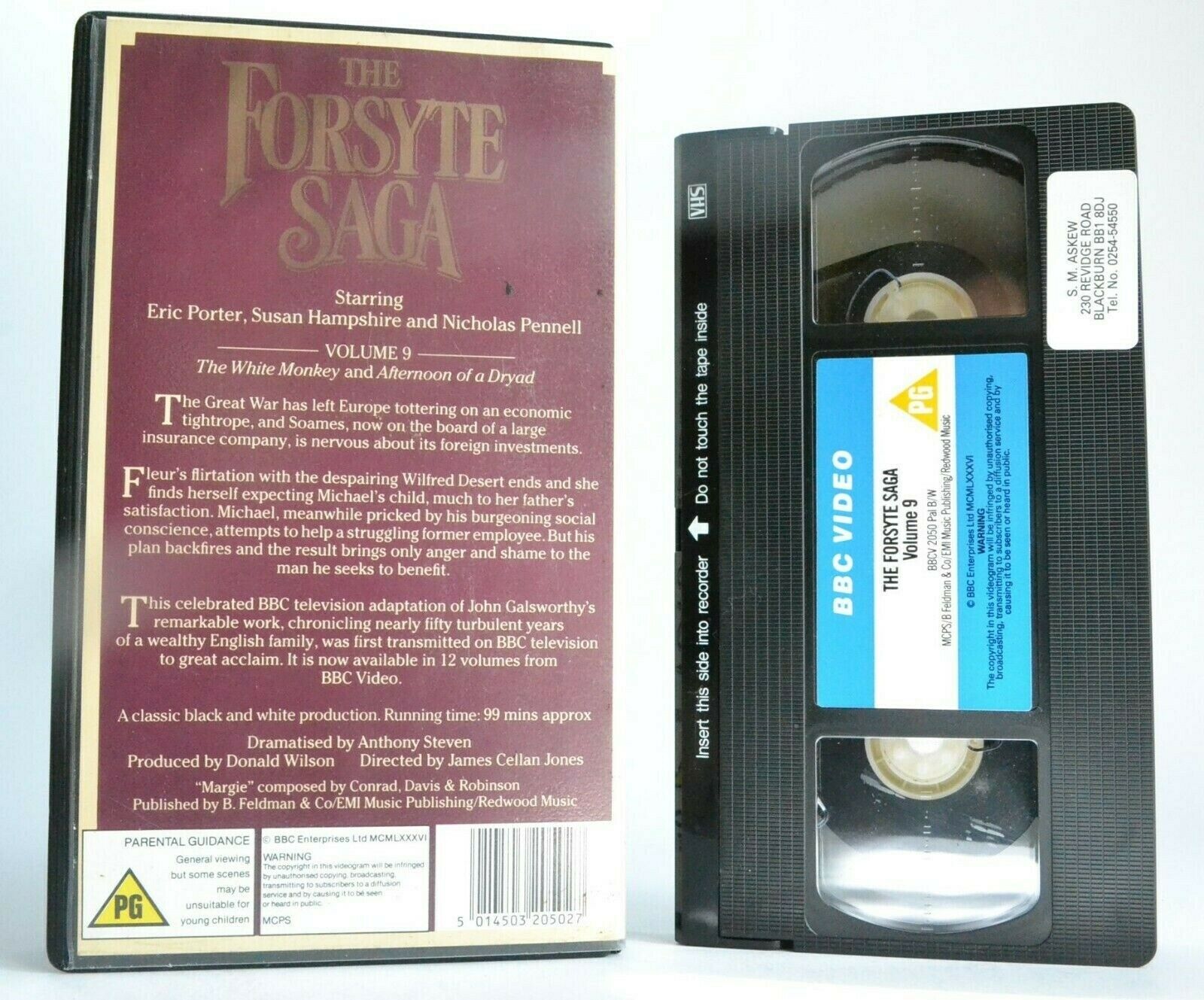 The Forsyte Saga, Vol.9: John Galsworthy - TV Drama - Susan Hampshire - Pal VHS-