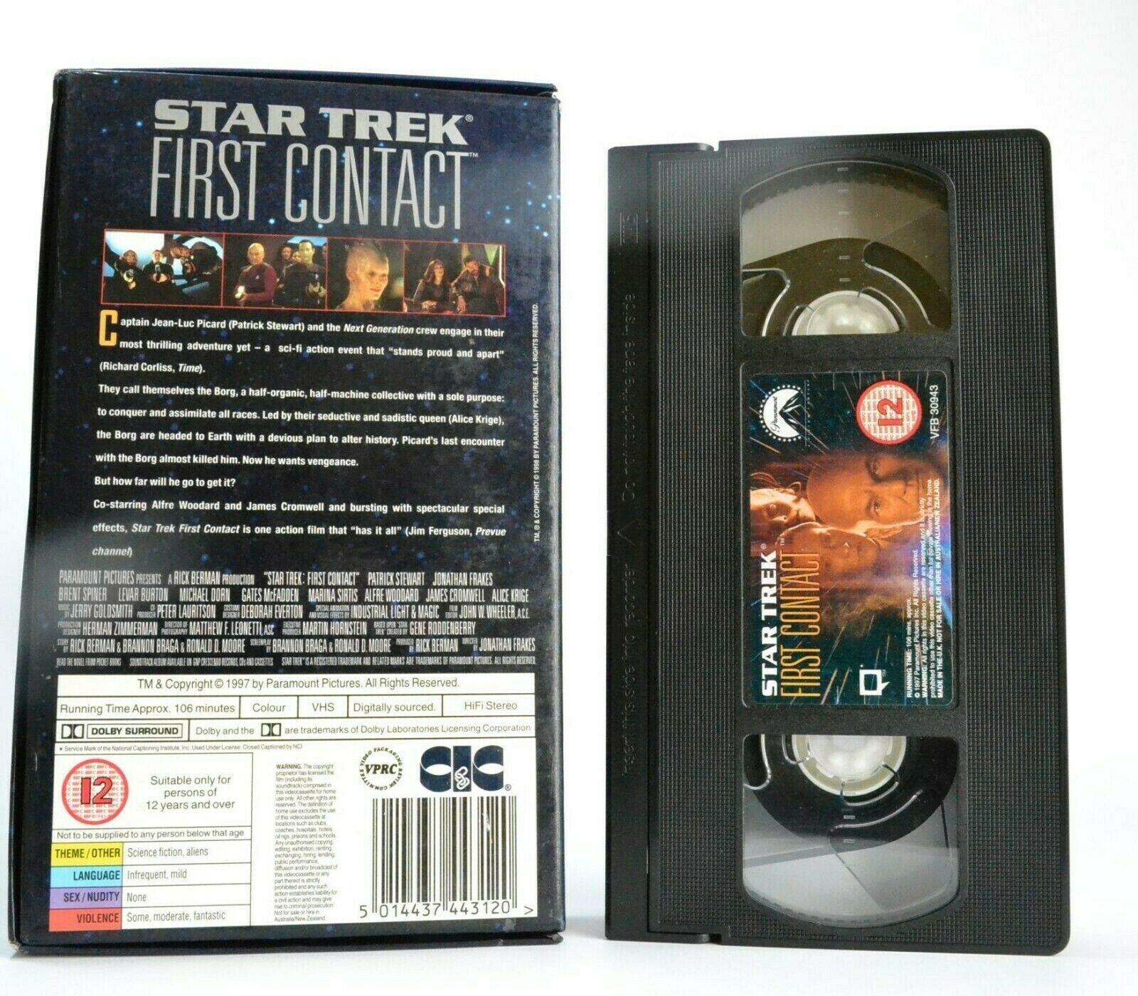 Star Trek First Contact: Collector's Edition - Space Opera - P.Stewart - VHS-