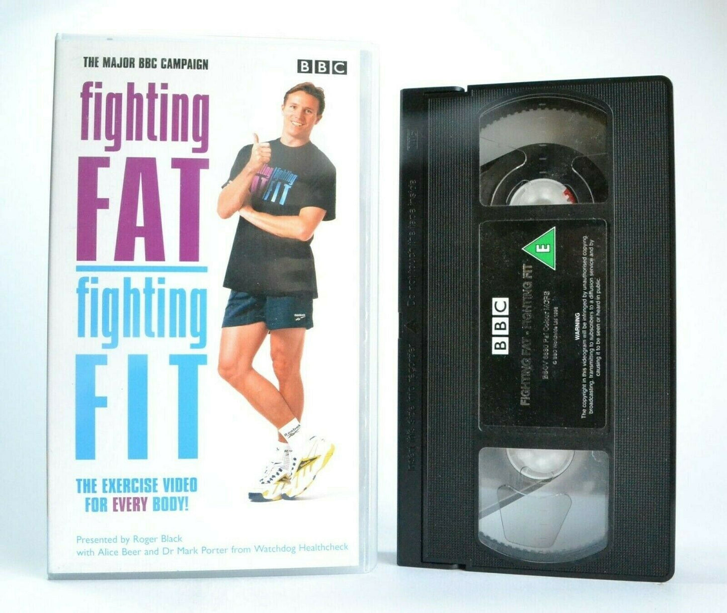 Fighting Fat/Fighting Fit: By Roger Black - Exercises - Body Workout - Pal VHS-