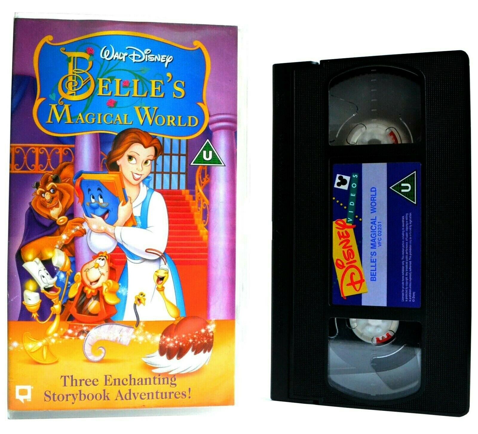 Belle's Magical World - Walt Disney - Storybook Fantasy - Animated - Kids - VHS-