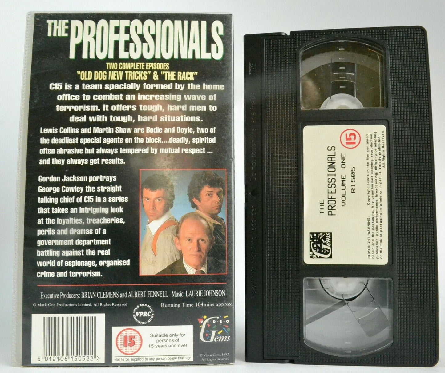 The Professionals (Vol.1); [Video Gems] Crime Action - Gordon Jackson - Pal VHS-