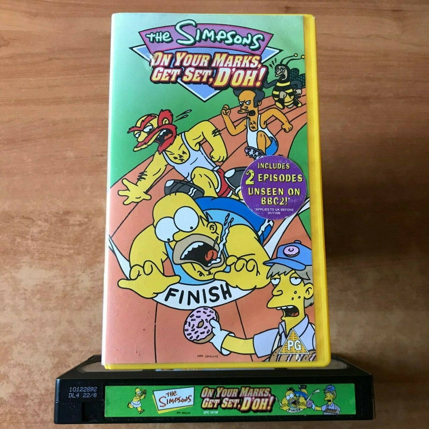 The Simpsons: On Your Marks, Get Set, D'oh! [Matt Groering] Animated - Pal VHS-