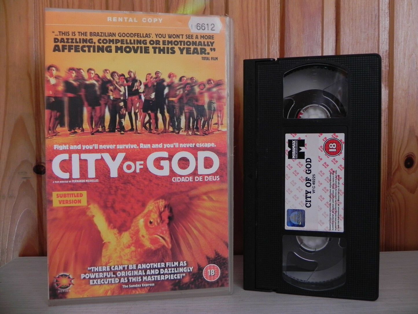 CITY OF GOD - SUBTITLED - Big Box - Ex-Rental - HARD IMPACTING - Drama - Pal VHS-