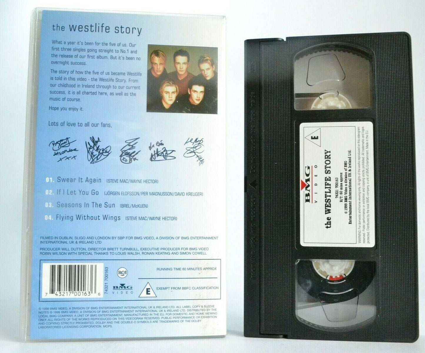 The Westlife Story - Ireland Boyband - 'Seasons In The Sun' - Pop Music - VHS-