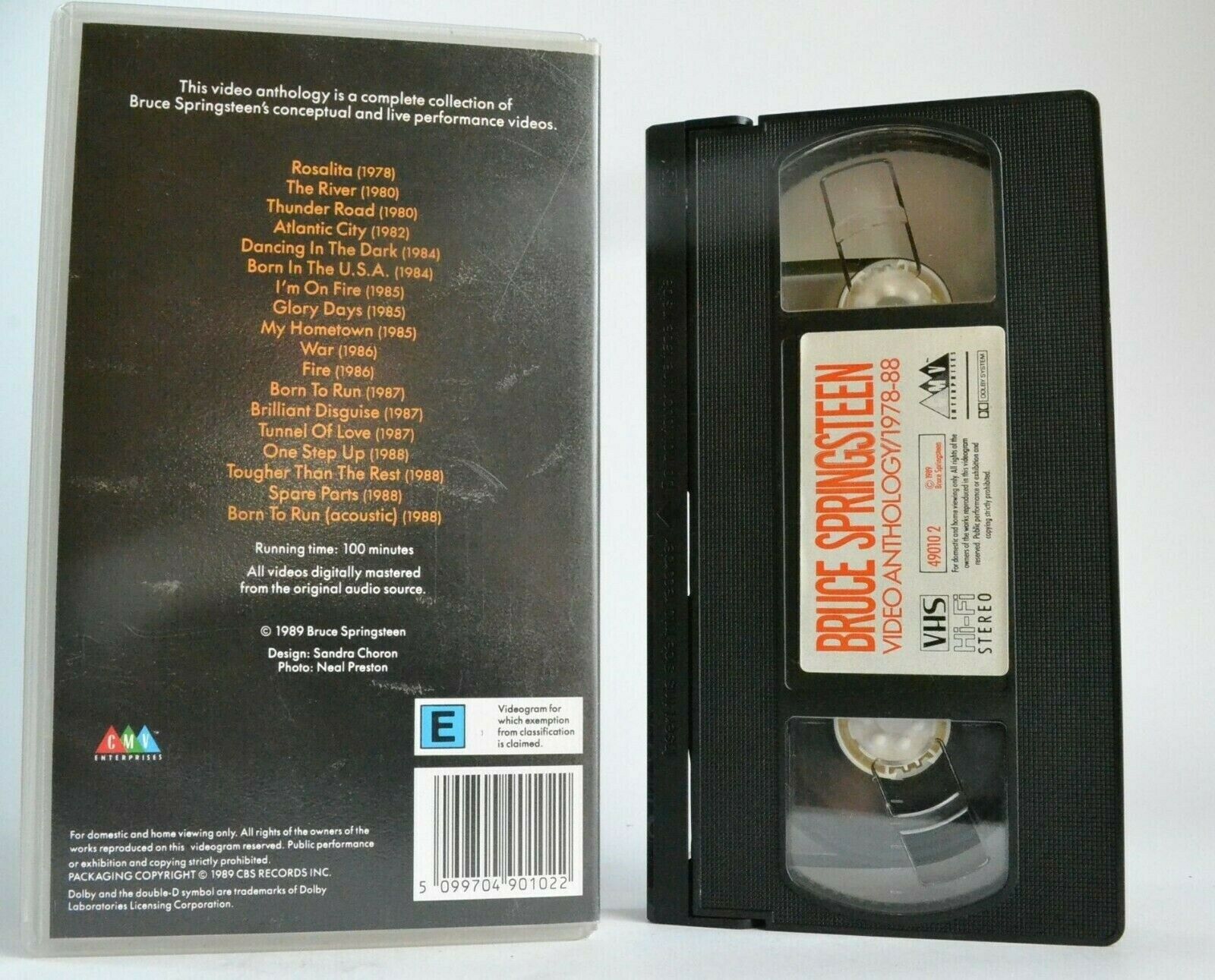 Bruce Springsteen: Video Anthology (1978-88) - Live Performance - Music - VHS-