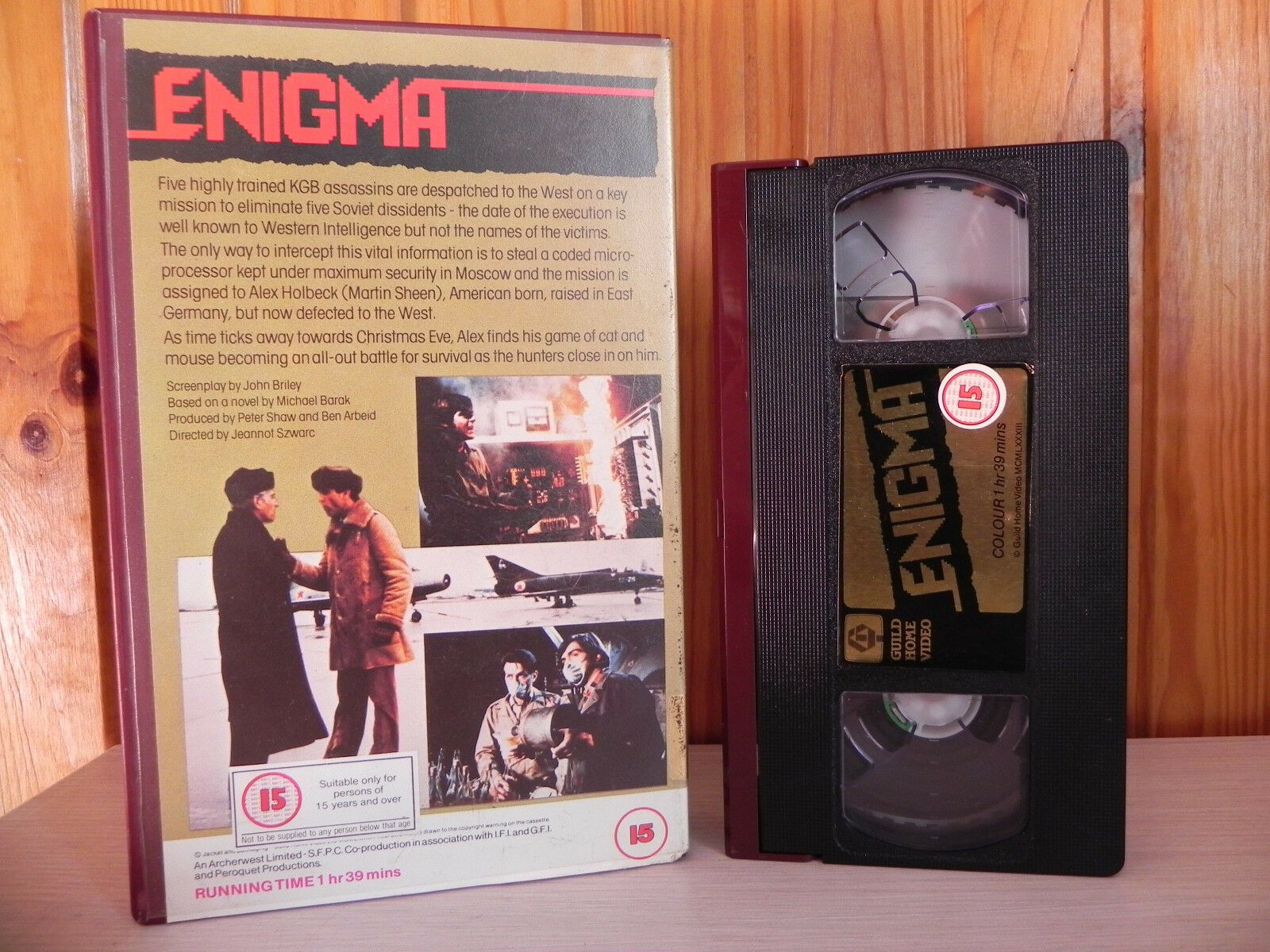 Enigma: Soviet Code - War Drama - Guild Pre-Cert Video - Martin Sheen - Pal VHS-