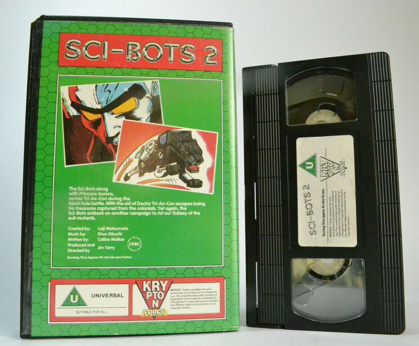 Sci-Bots 2: Strike Back - Animated Sci Fi - Action Adventures - Children's - VHS-