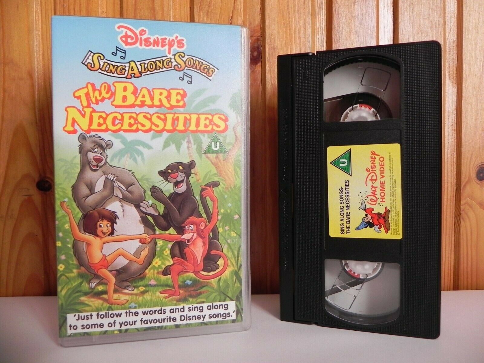 Sing Along - The Bare Necessities - Children’s Rhyming Songs - Walt Disney - Vhs-