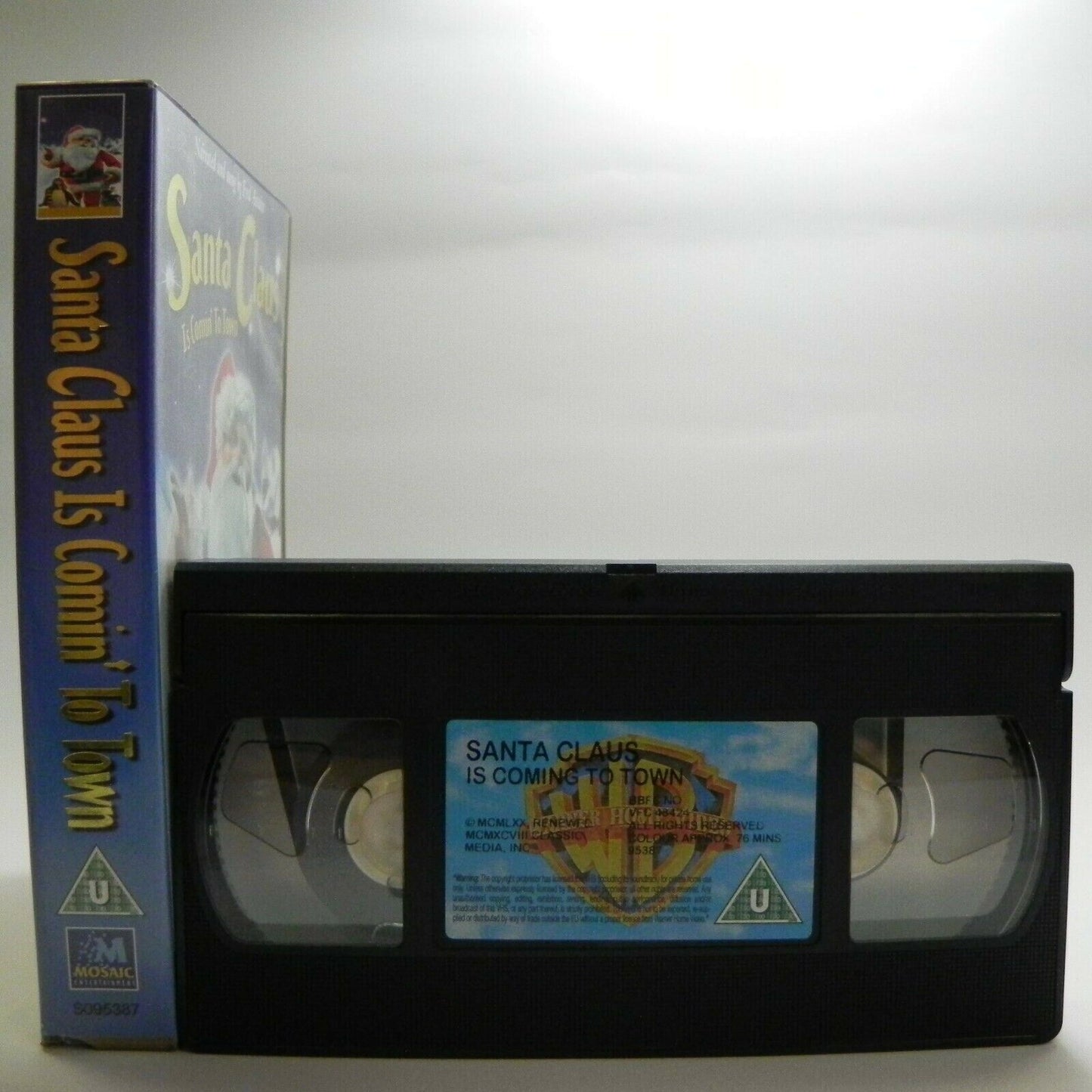 Santa Claus Is Comin' To Town - Narrated By F.Astaire - Animated - Kids - VHS-