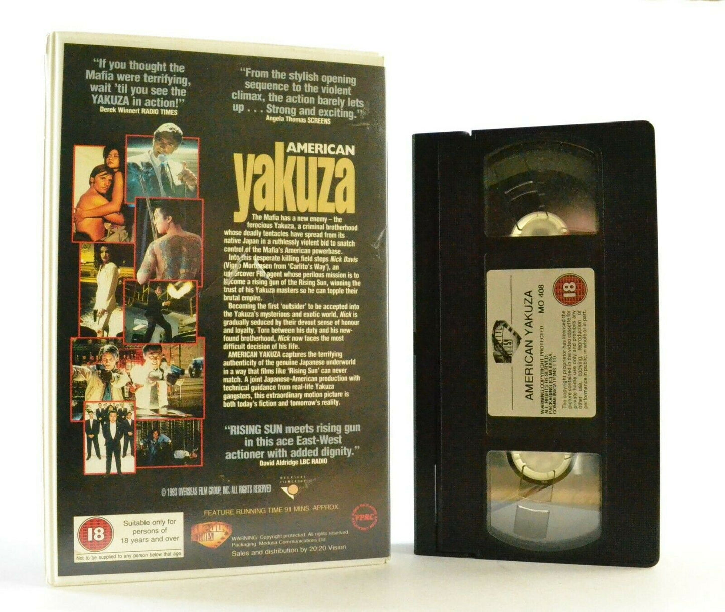 American Yakuza: Medusa Pictures (1993) - Large Box - Action - V.Mortensen - VHS-