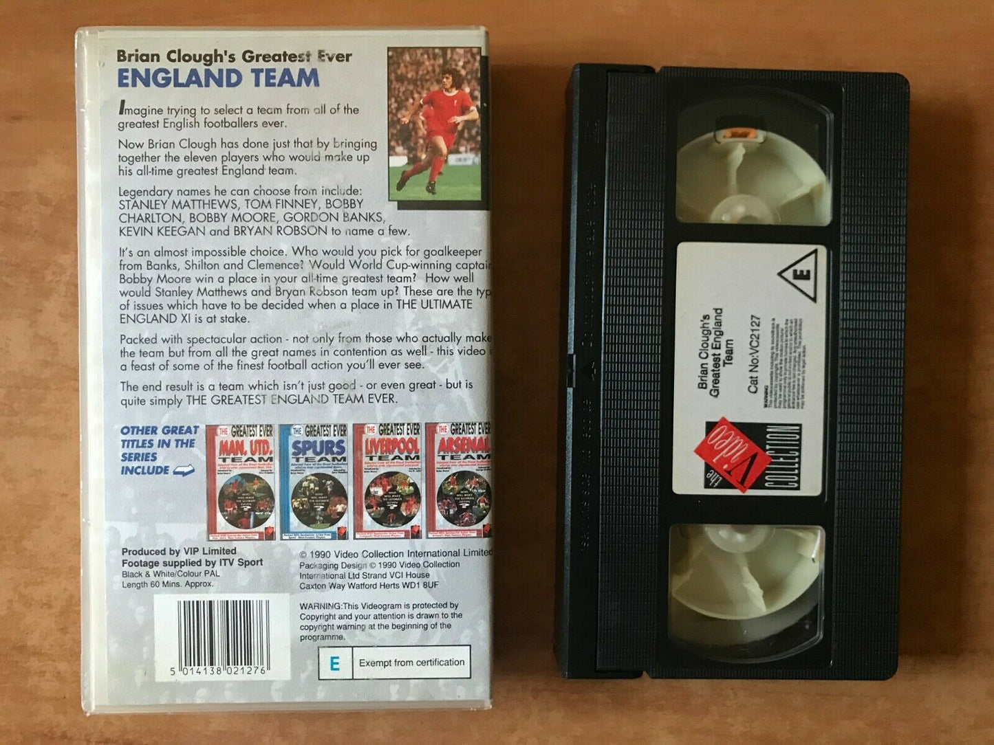 England Team: Greatest Ever; [Brian Clough] Football - Bobby More - Sports - VHS-