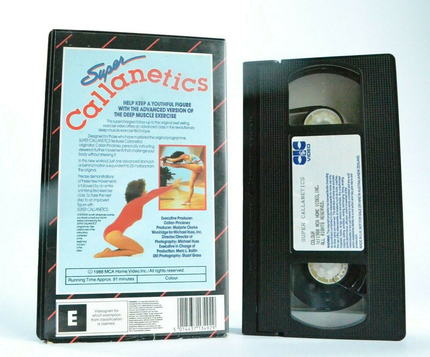 Super Callanetics: By Callan Pinckney - Exrecises - Body Transformation - VHS-