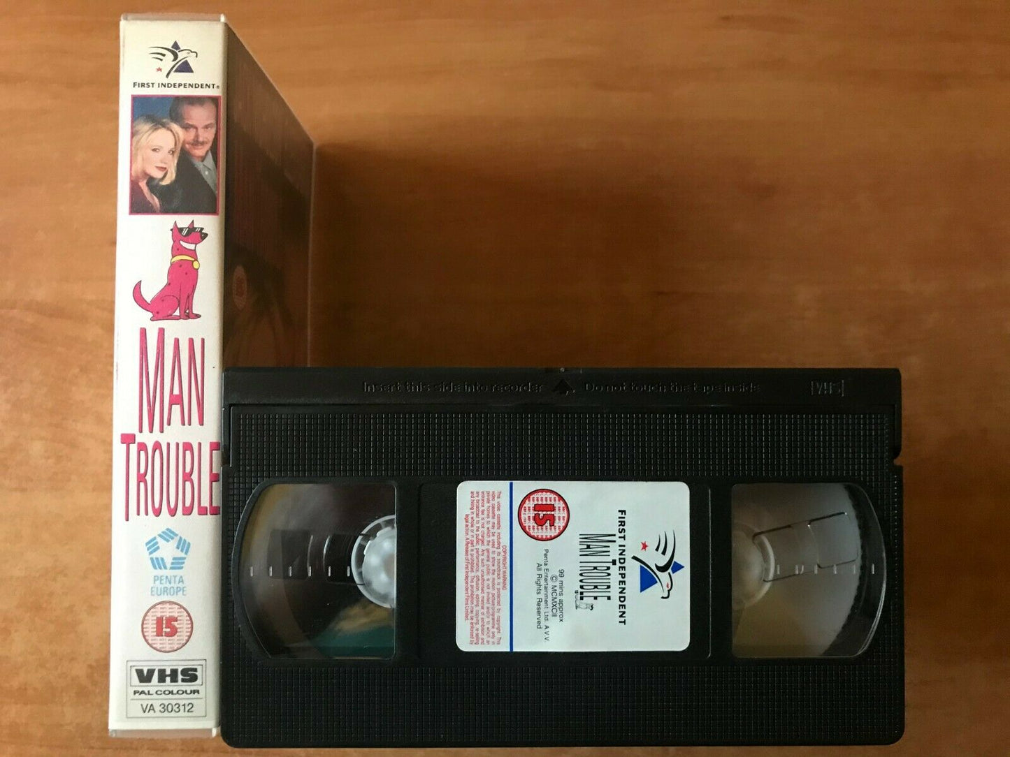 Man Trouble (1992): Romantic Comedy - Jack Nicholson / Ellen Barkin - Pal VHS-