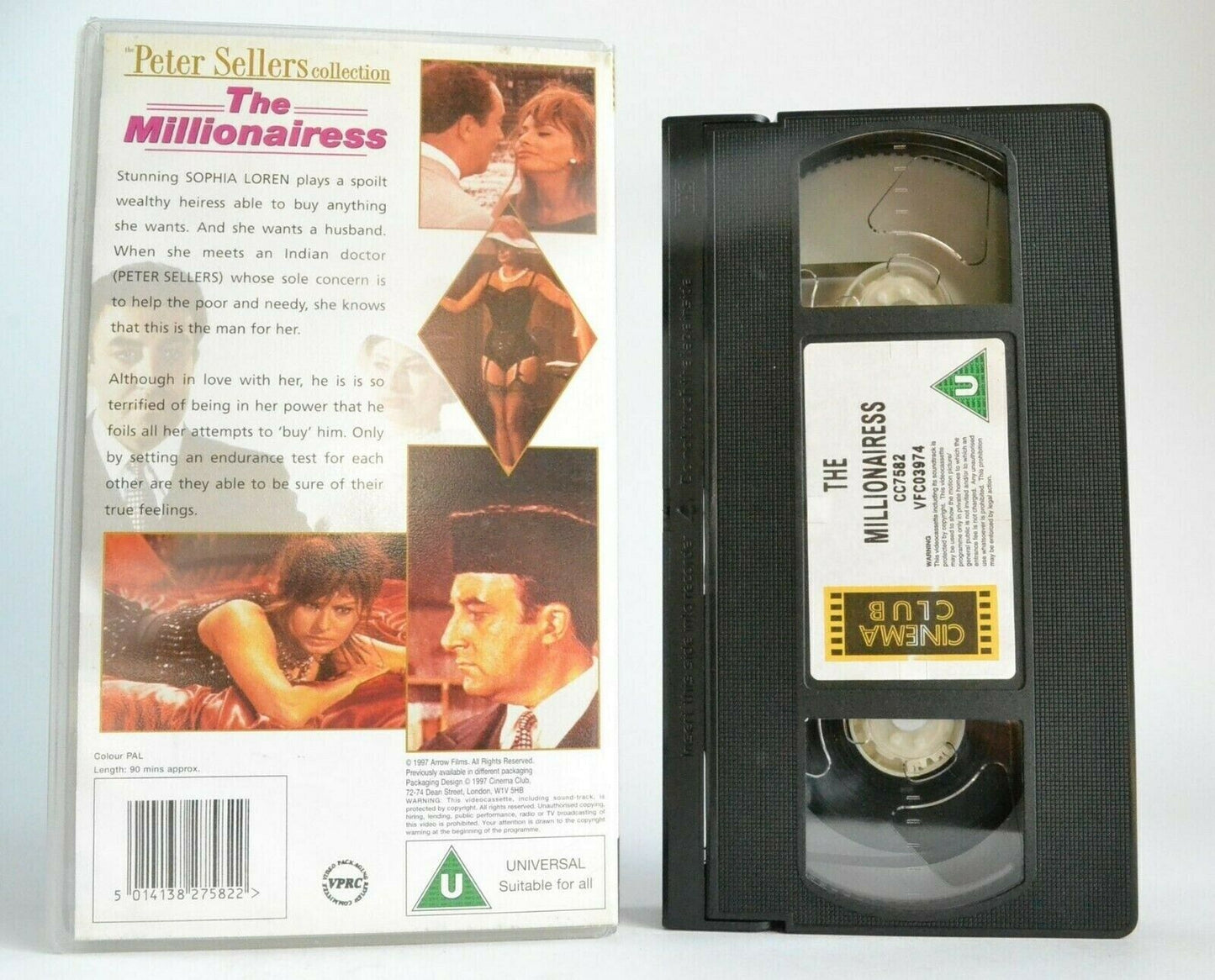 The Millionairess (1960): London Romance - Sophia Loren/Peter Sellers - Pal VHS-