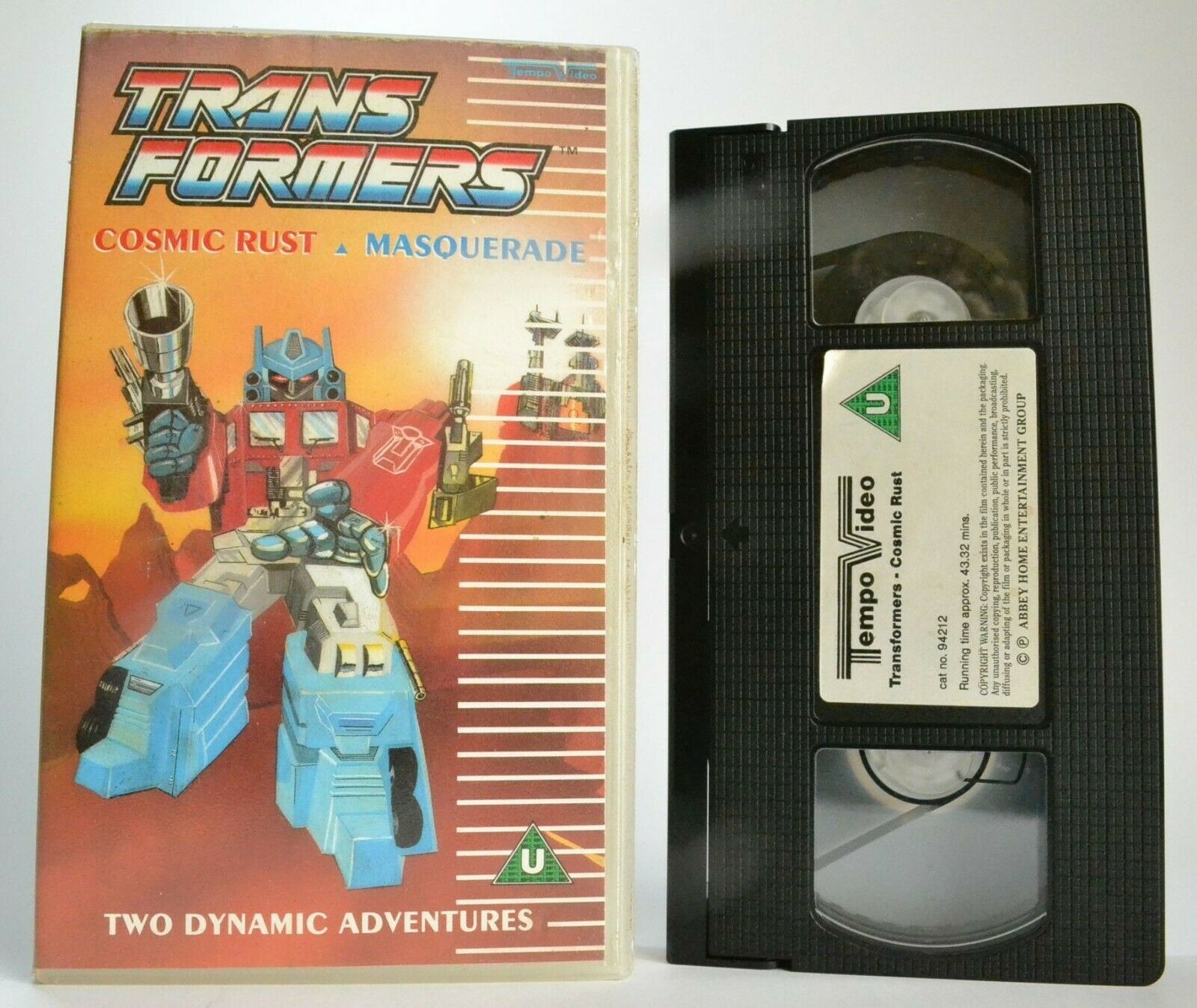 Trans Formers: Cosmic Rust / Masquerade - Action Adventures - Children's - VHS-