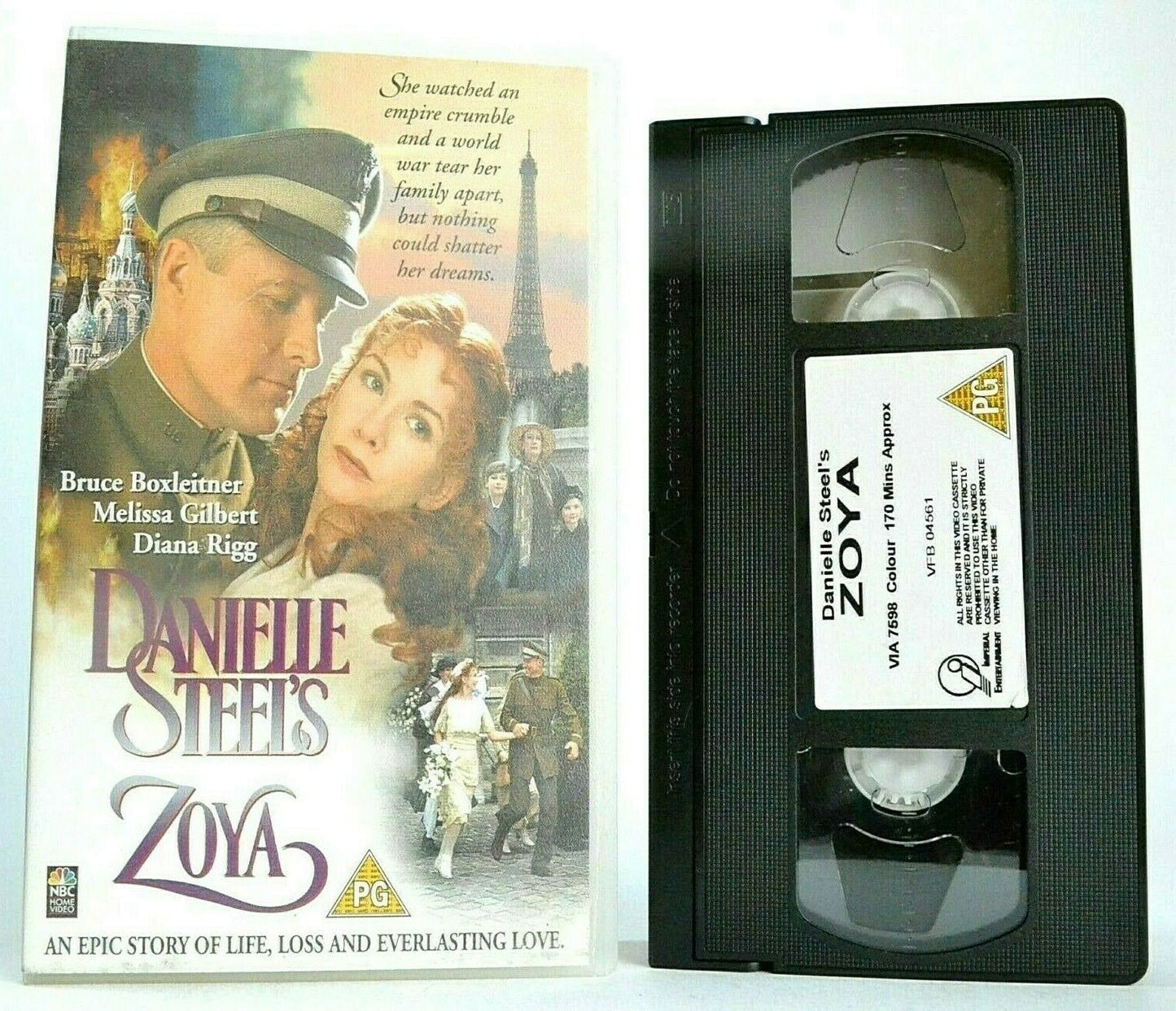 Zoya; [Danielle Steel] - (1995) TV Romantic Drama - Melissa Gilbert - Pal VHS-