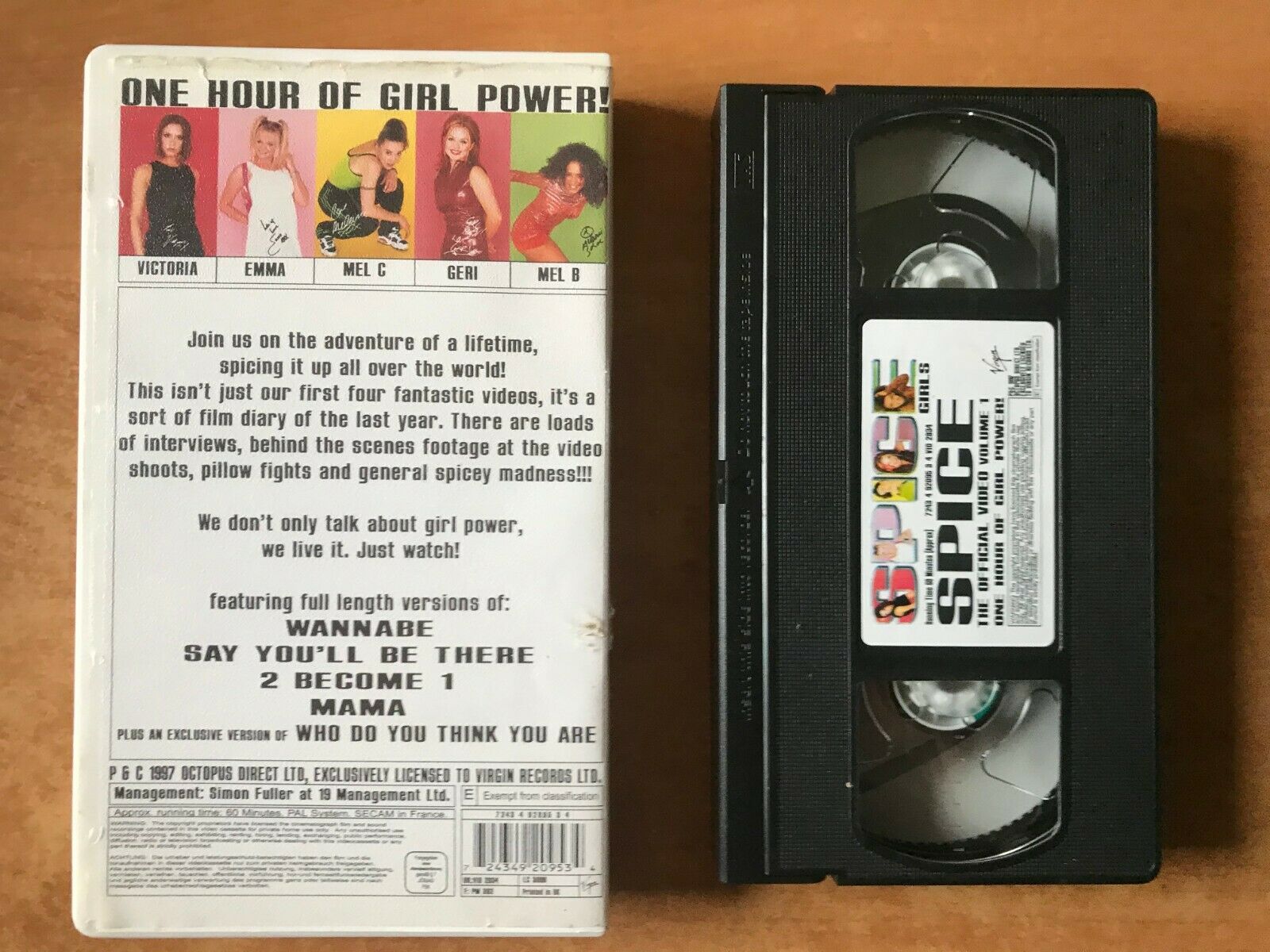 Spice Girls: 1 Hour Of Girl Power - Victoria - Emma - Mel C - Geri - Mel B - VHS-