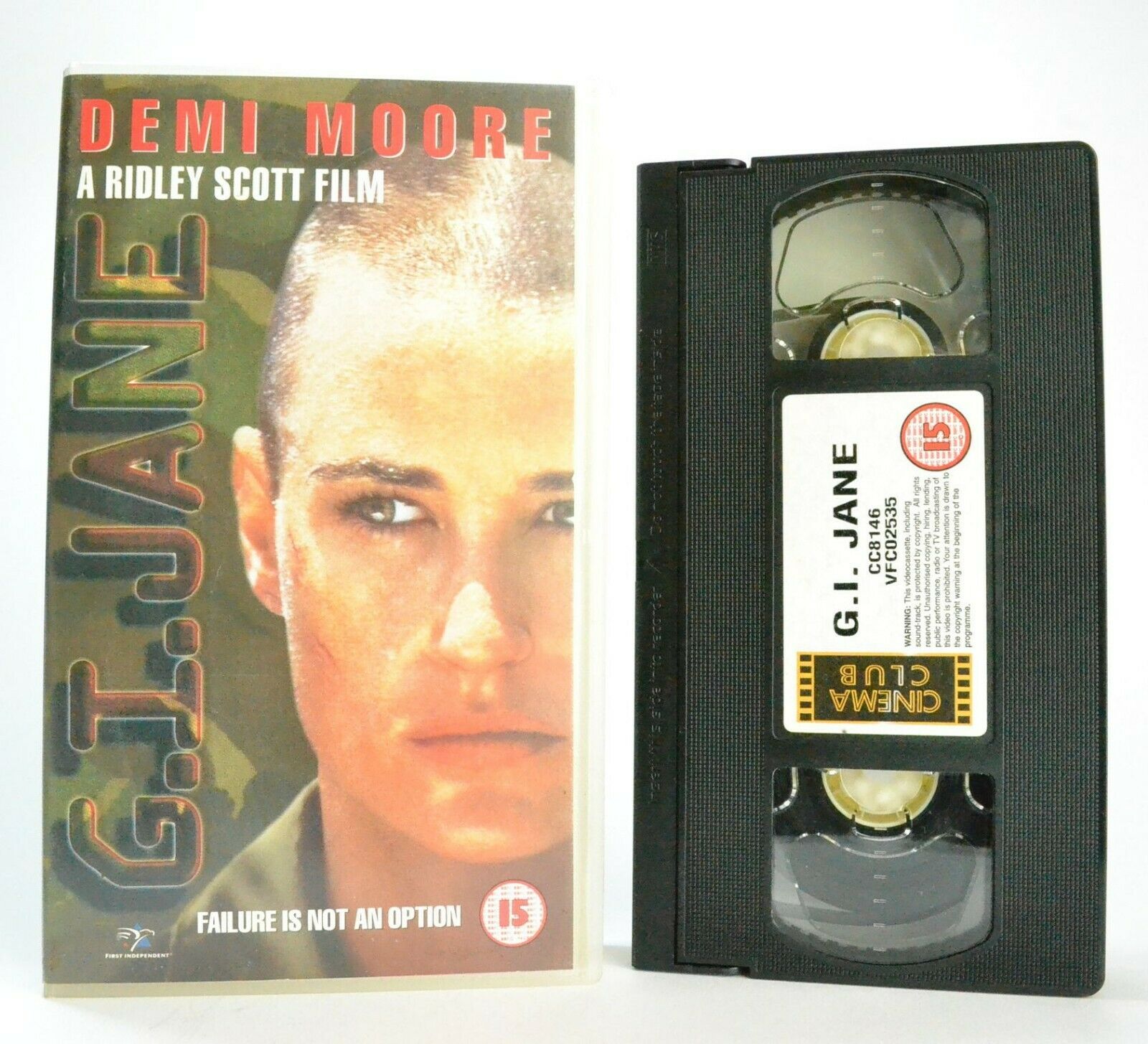 G.I. Jane: Film By R.Scott (1997) - Action - D.Moore/V.Mortensen - Pal VHS-