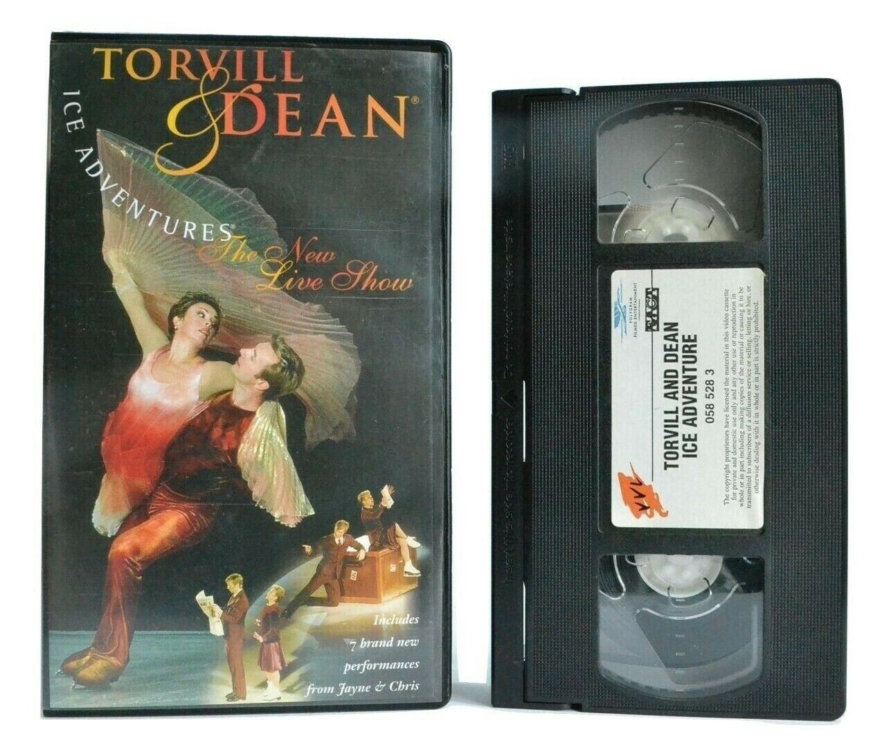 Torvill And Dean: Ice Adventures - Live Show - International Skaters - Pal VHS-