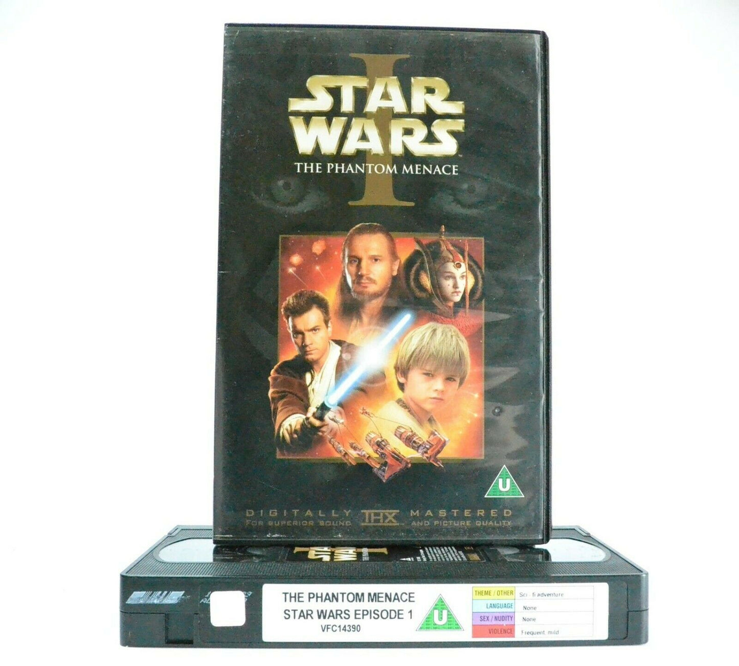 Star Wars: The Phantom Menace - Film By G.Lucas - Space Saga - Large Box - VHS-