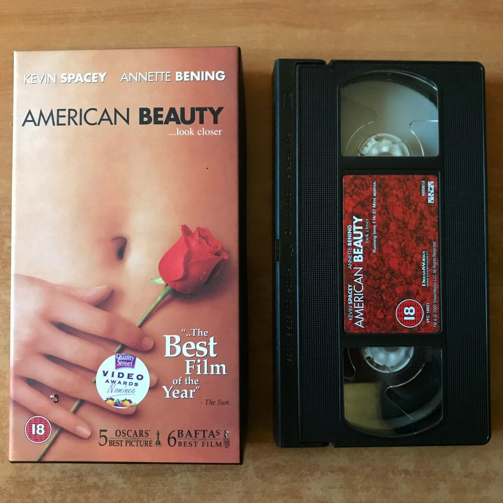 American Beauty (1999): Drama [Carton Box] Kevin Spacey / Annette Bening - VHS-