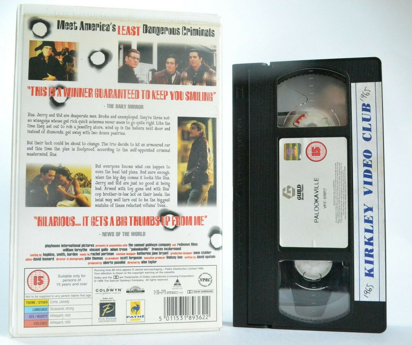 Palookaville (1995): Criminal Comedy - William Forsythe/Vincent Gallo - Pal VHS-