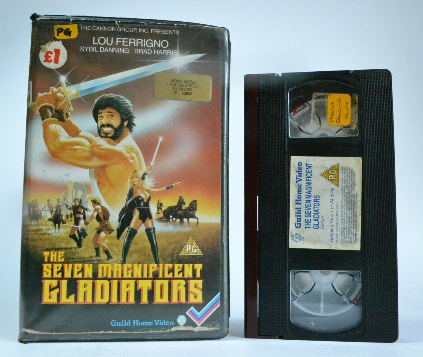 The Seven Magnificat Gladiators: Italian Peplum Film - Lou Ferringo - Pal VHS-