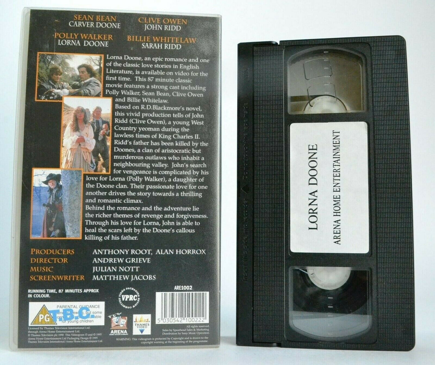 Lorna Doone; [R.D.Blackmore] - (1990) TV Drama - Epic Romance - Sean Bean - VHS-