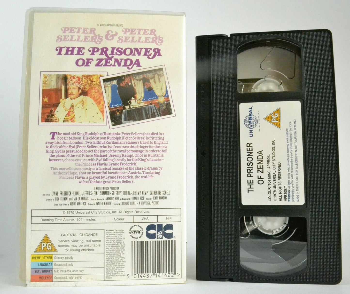 The Prisoner Of Zenda (1979); [Anthony Hope] - Parody - Peter Sellers - Pal VHS-