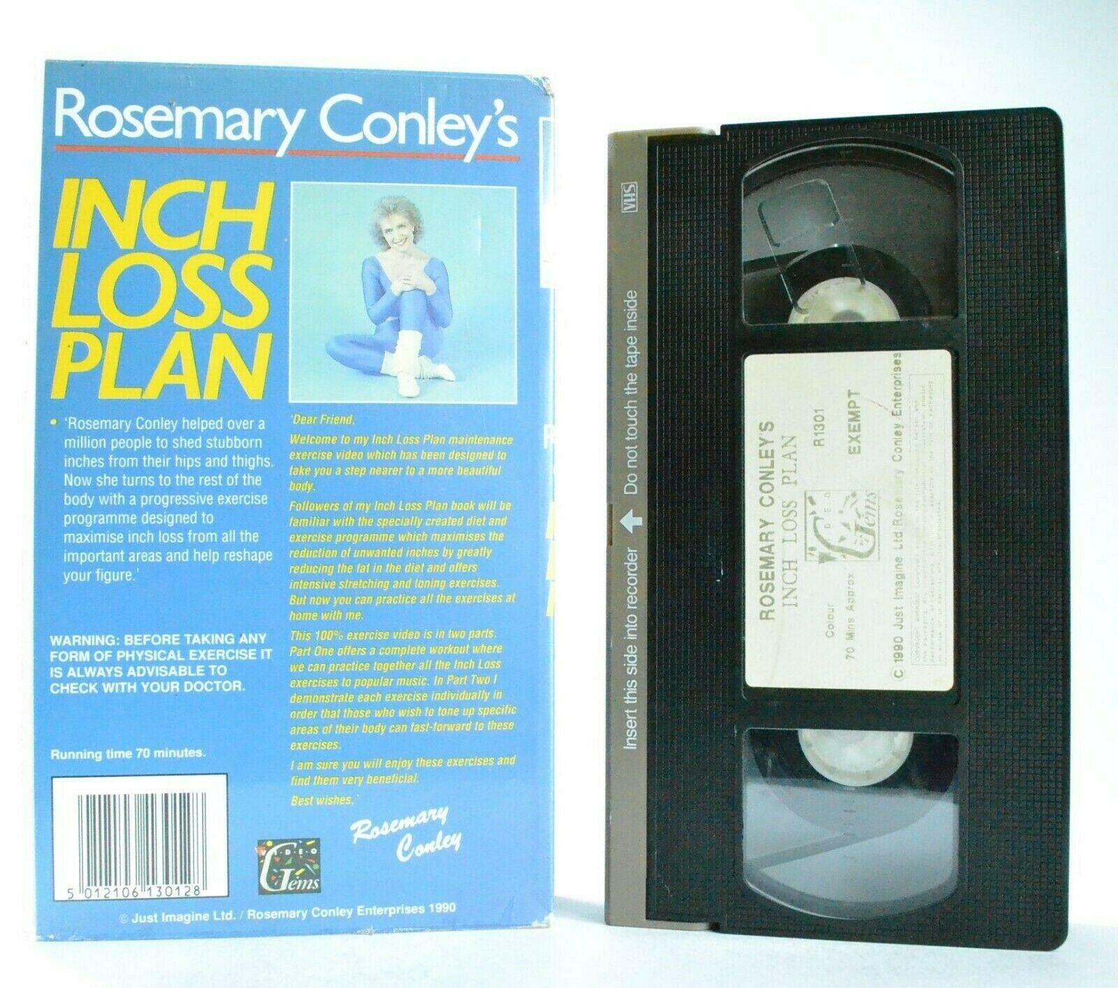 Inch Loss Plan: By Rosemary Conley - Exercise Programme - Fitness Workout - VHS-