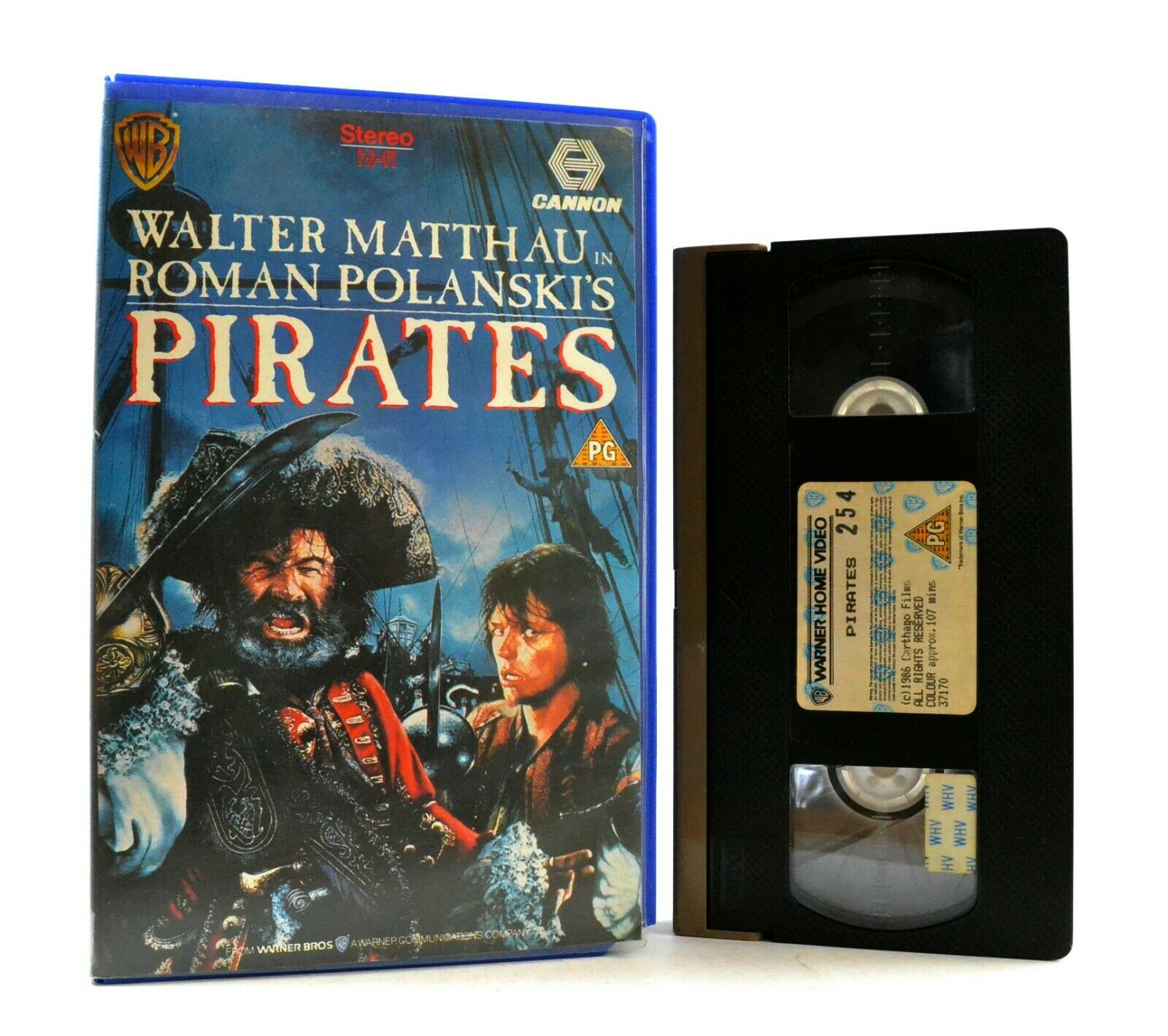 Pirates: Film By R.Polanski (1987) - Large Box - Comedy/Adventure - Pal VHS-