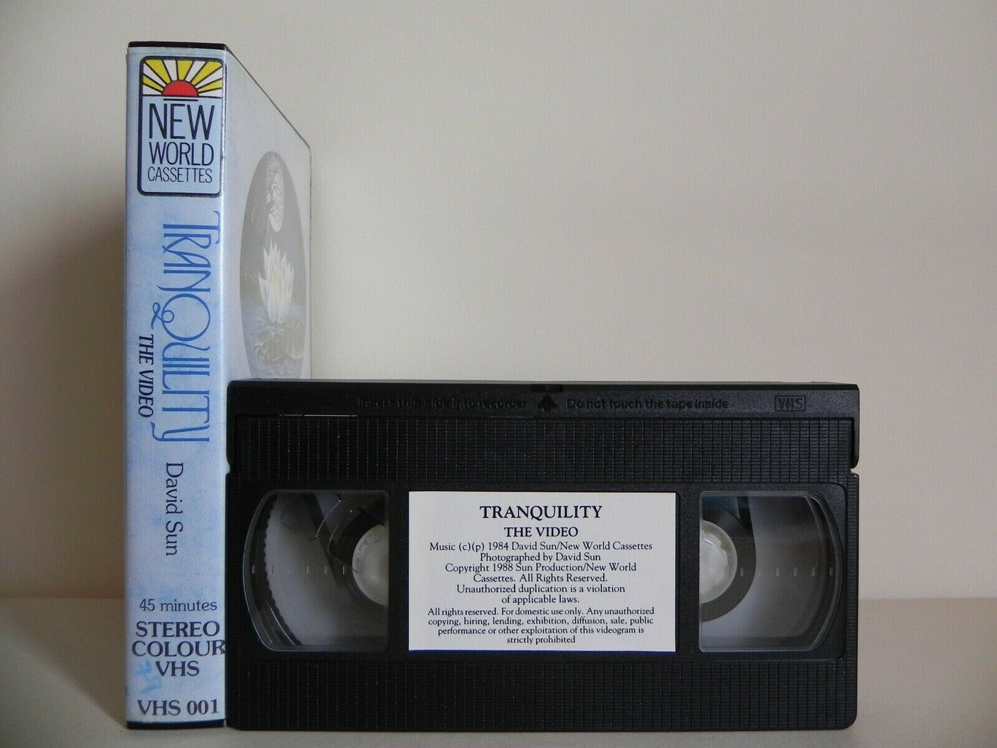 Tranqulity: The Video - David Sun - Unique Experience - Sound And Vision - VHS-