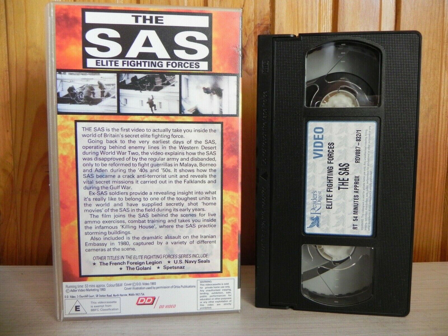 The Sas - Elite Fighting Forces - DD Video - Television - Action - Pal VHS-