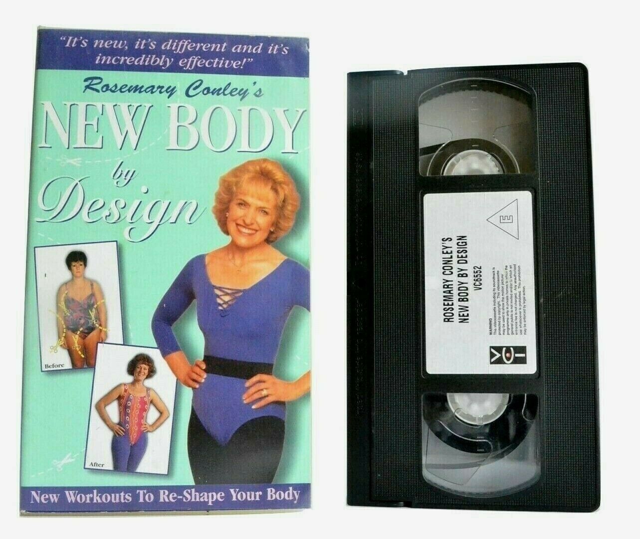 New Body By Design: By Rosemary Conley - Body Workout - Exercises - Beauty - VHS-