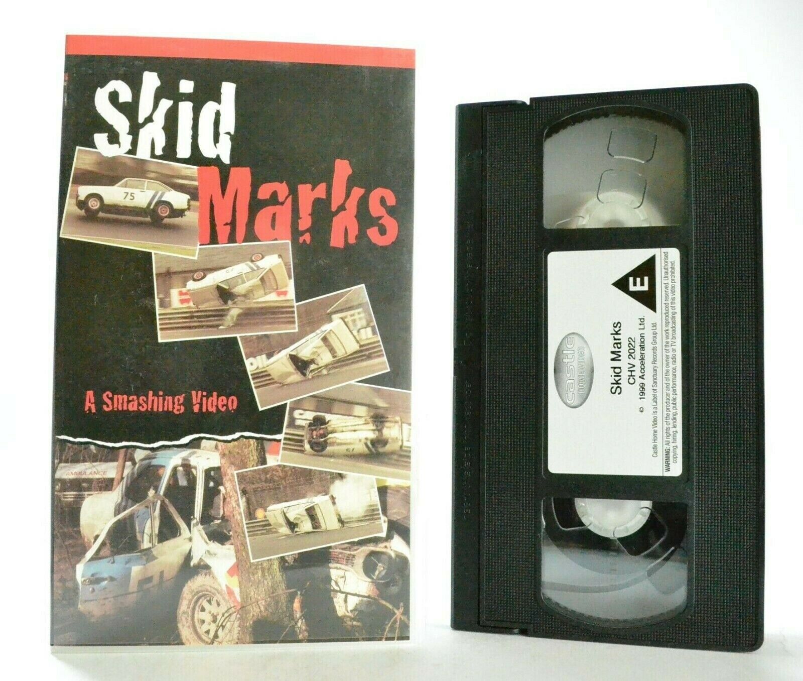 Skid Marks: A Smashing Video (1999) - Action Packed - Car Destroying - Pal VHS-