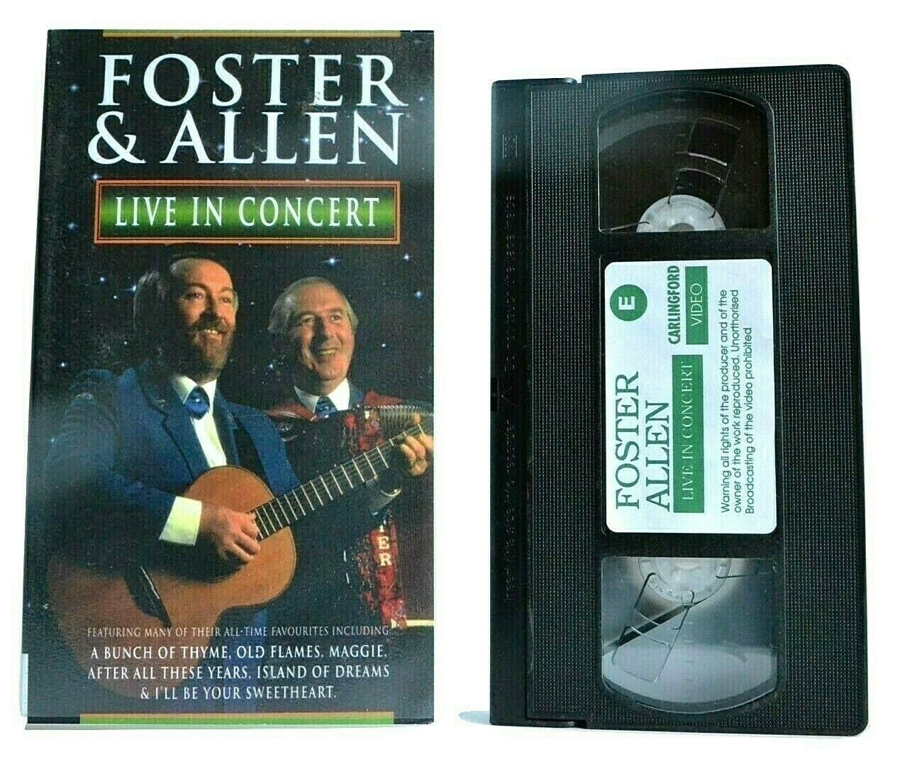 Foster And Allen: Live In Concert - Dumeries/Scotland - Greatest Hits - Pal VHS-