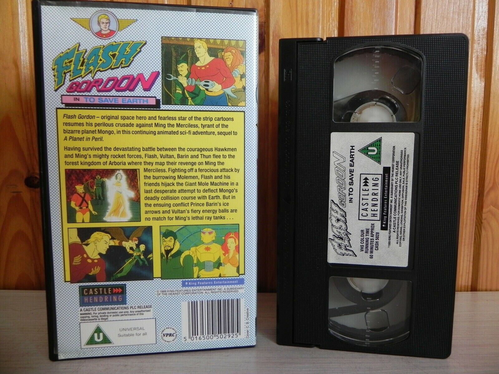 Flash Gordon - To Save Earth - An Original Animated Adventure - Kids - Pal VHS-