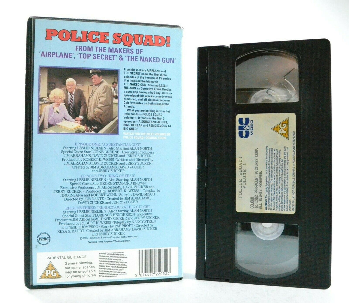 Police Squad: Volume 1 - (1992) TV Comedy Series - Leslie Nielsen - Pal VHS-