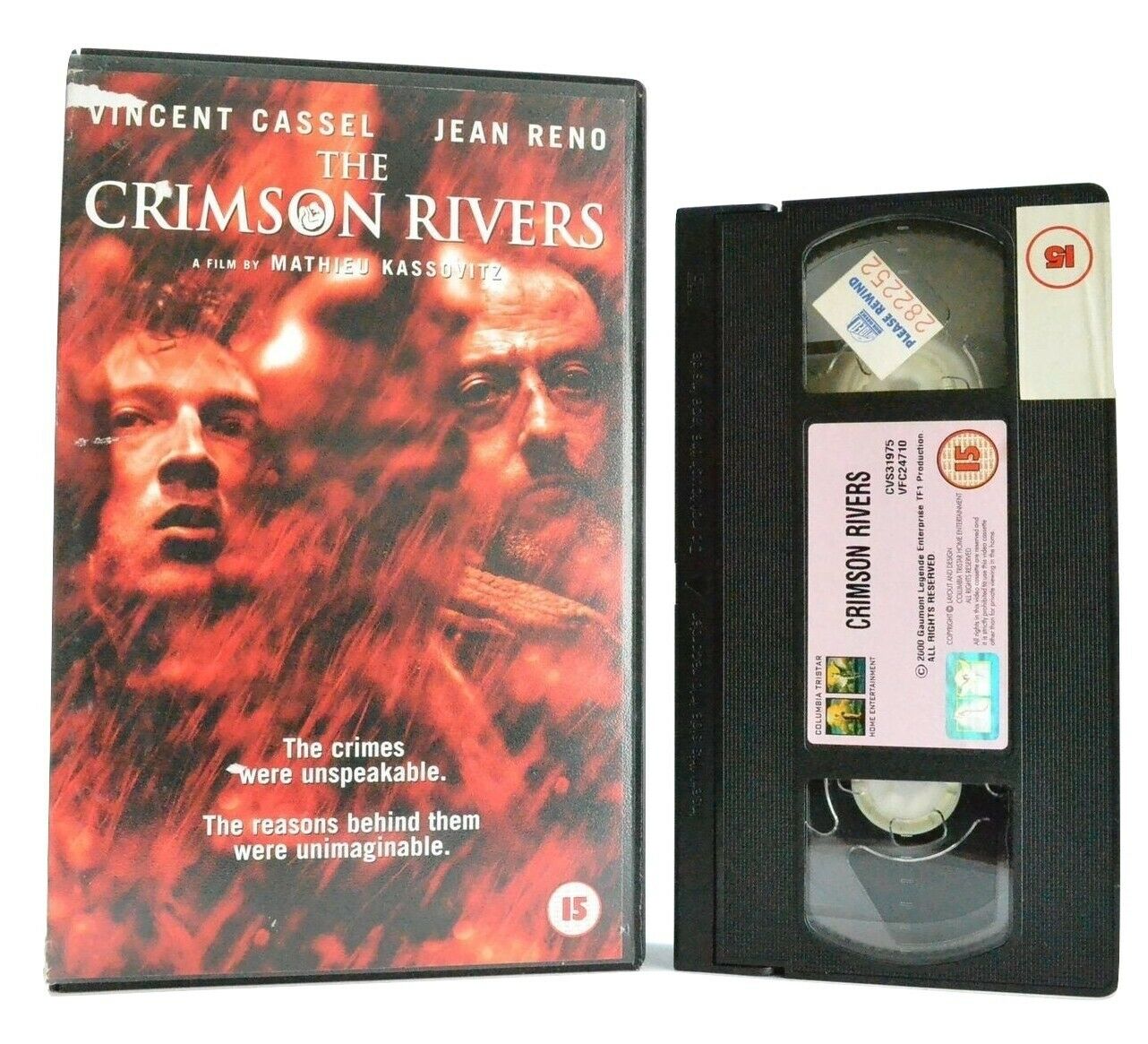 The Crimson Rivers: French Psychological Thriller - V.Cassel/J.Reno - Pal VHS-