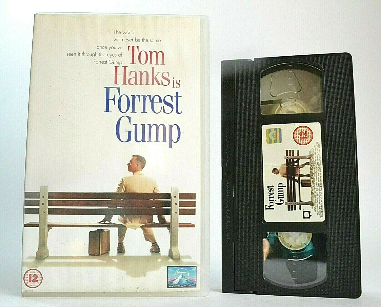 Forrest Gump (1994); [Winston Groom] -<Alabama>- Large Box - Tom Hanks - Pal VHS-