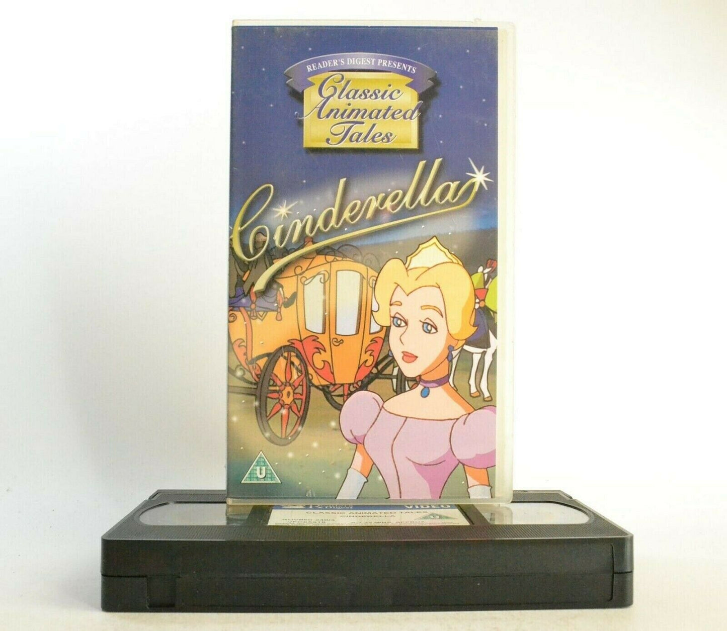 Cindarella: Classic Animated Tale - Based On C.Perrault Fairy Tale - Kids - VHS-