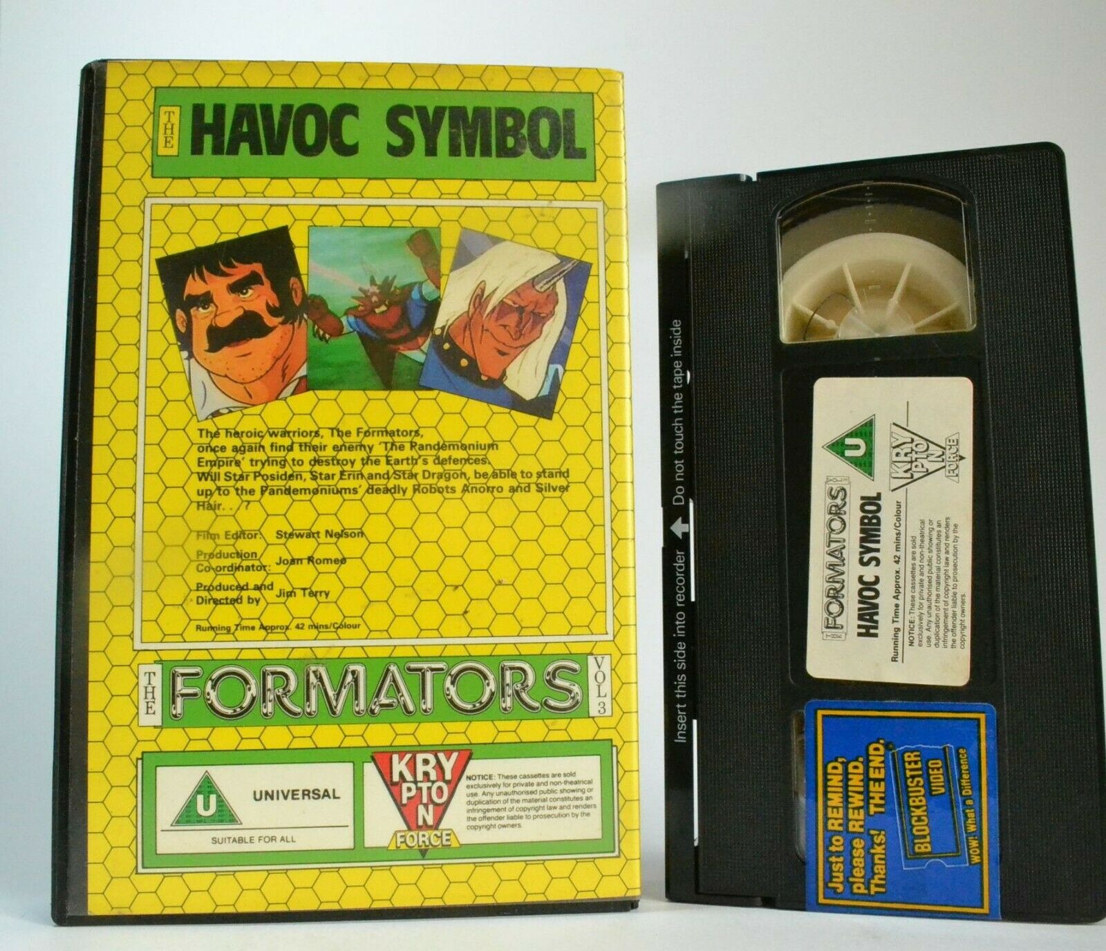 The Formators (Vol.3): The Havoc Symbol - Animated [Large Box] Rental - Pal VHS-